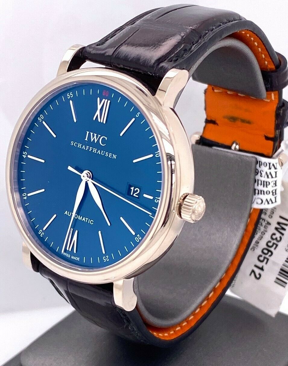 IWC PORTOFINO 18K WHITE GOLD AUTOMATIC IW356512