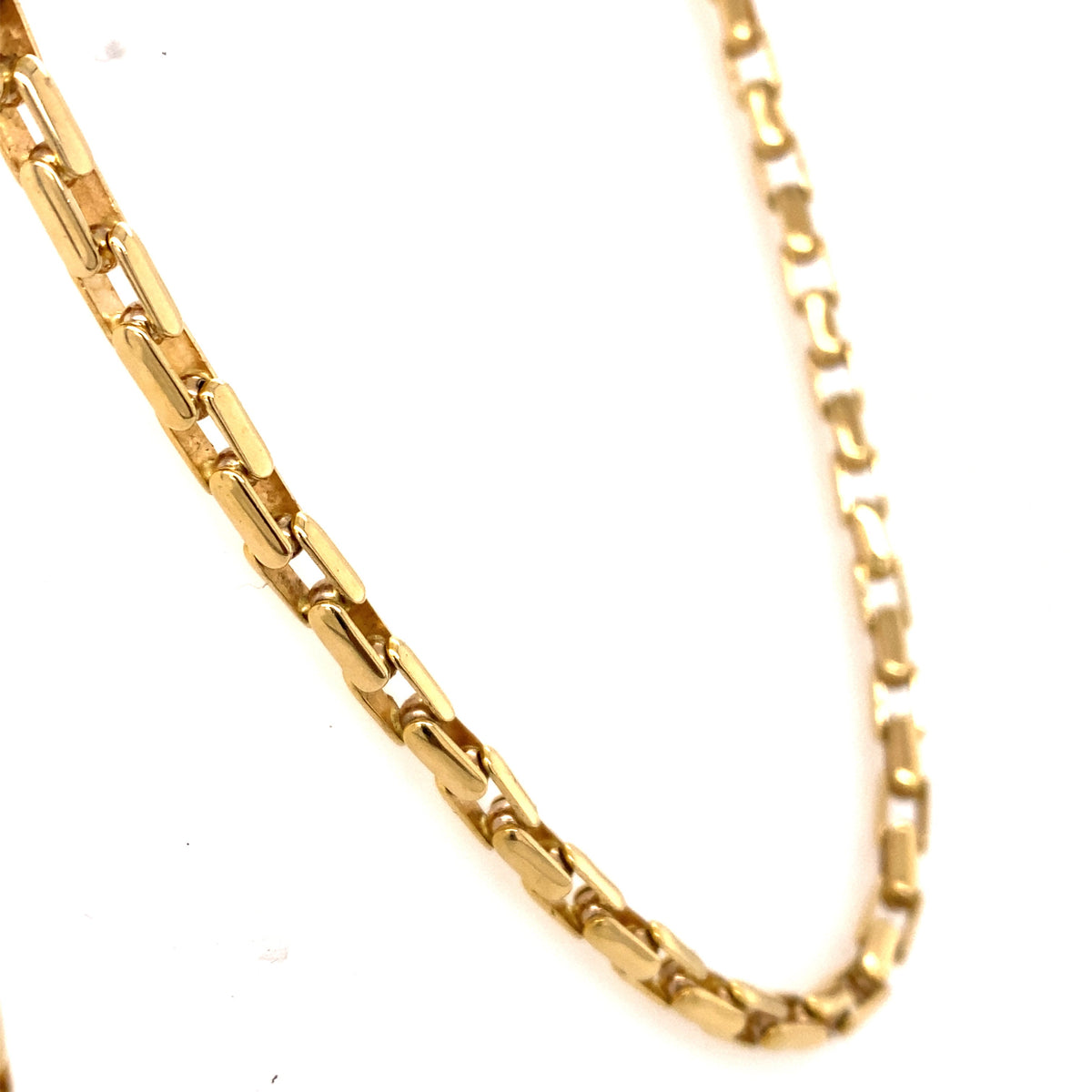 Sauro Designer 18k Yellow Gold Men's Chain Necklace