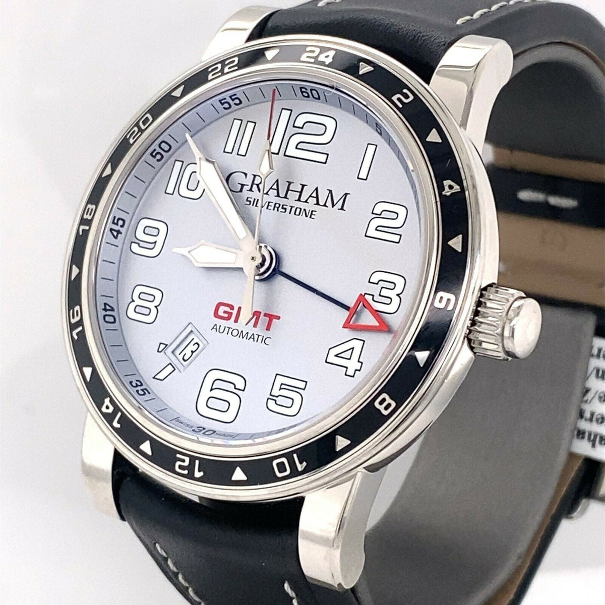 Graham Silverstone Time Zone GMT Automatic Steel Watch