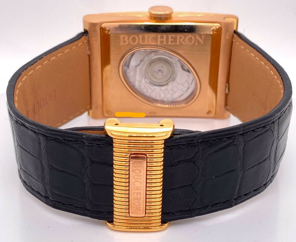 Boucheron Reflet Xl 18k Rose Gold Men's Automatic Watch
