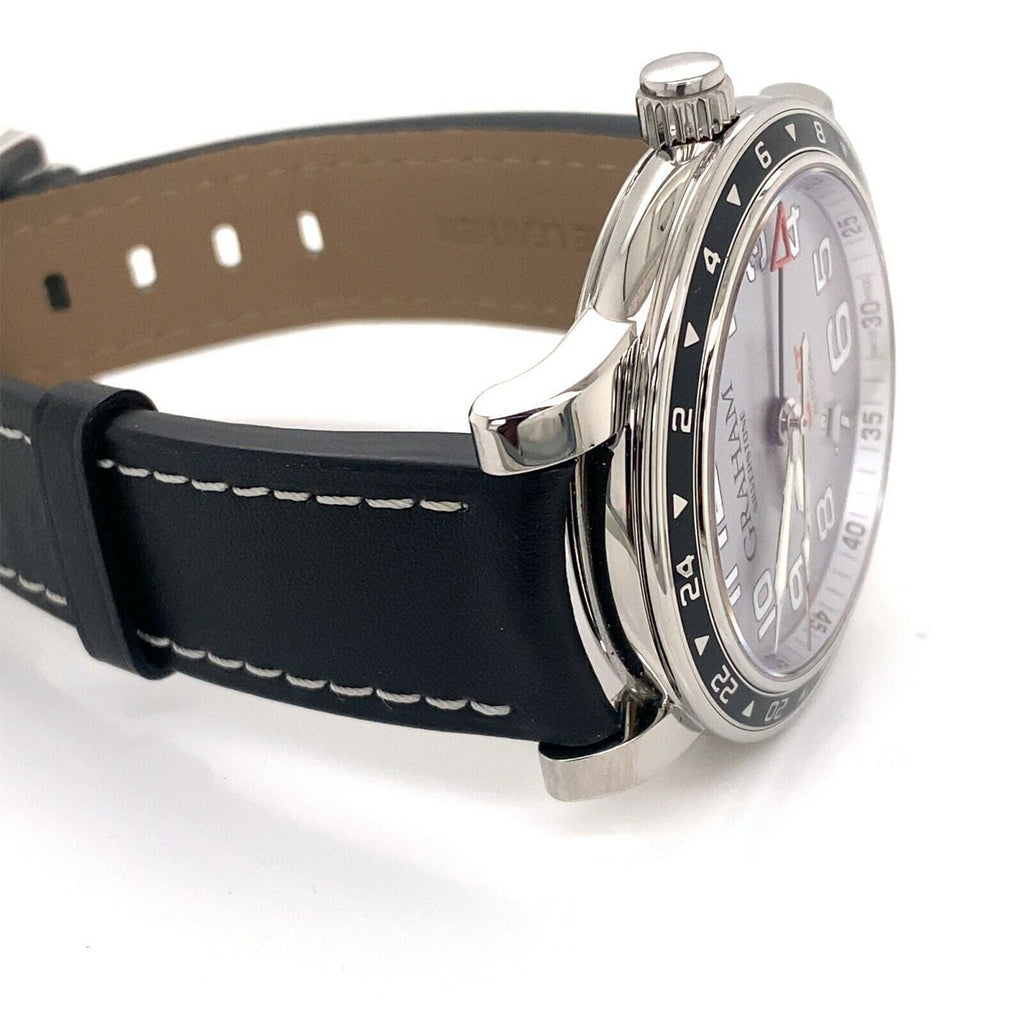 Graham Silverstone Time Zone GMT Automatic Steel Watch