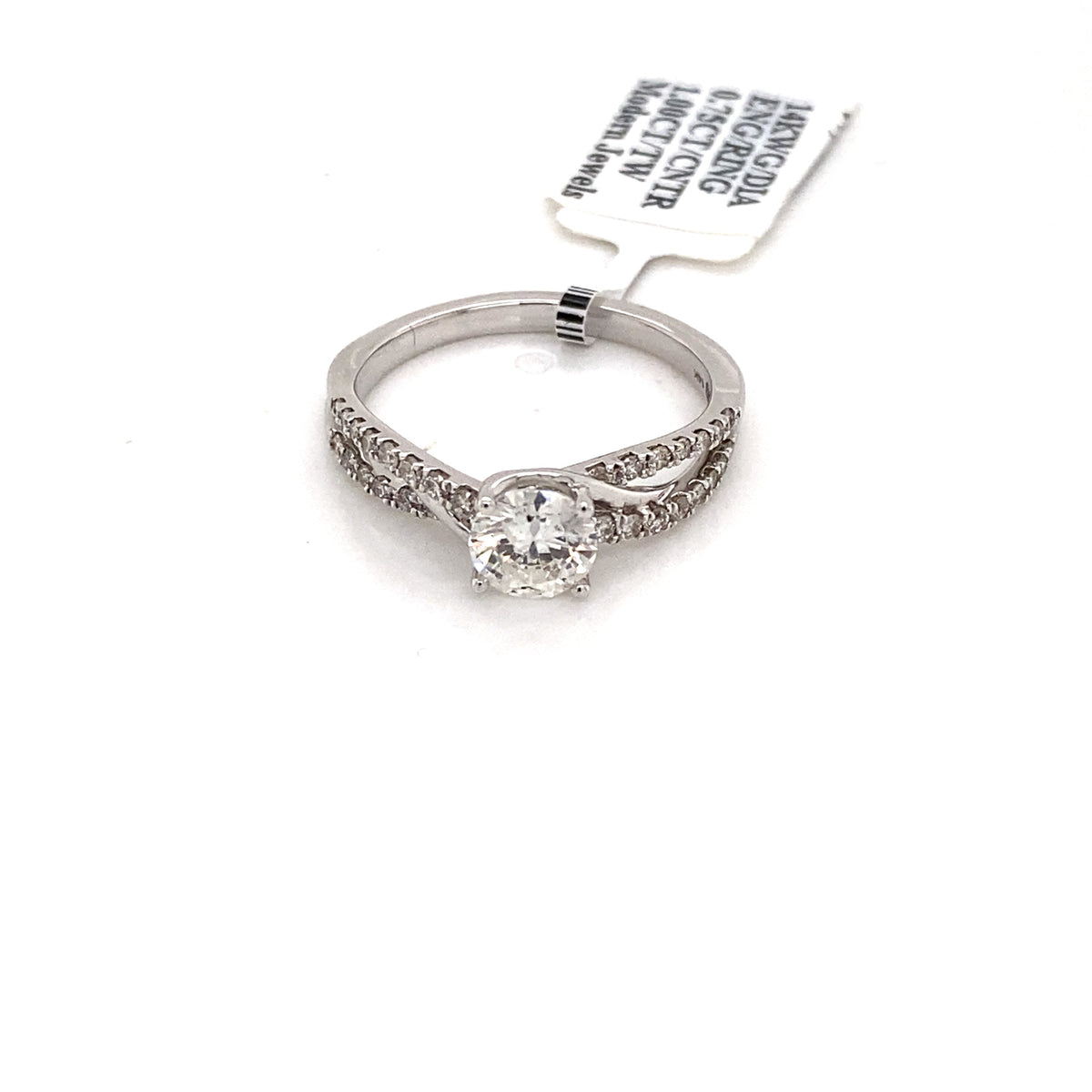 14k White Gold 1.00 CT Diamond Engagament Ring
