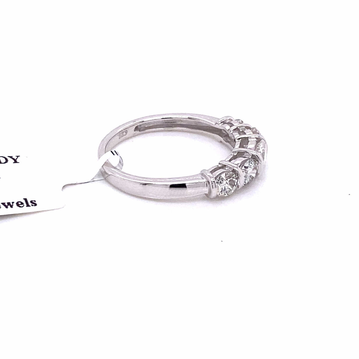 14k White Gold 1.25 CT Diamond Ladies Wedding Band