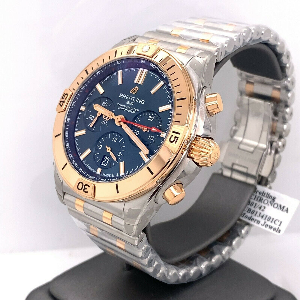 Breitling Chronomat B01-42 42mm Steel & 18k Rose Gold Watch UB0134101C1U1