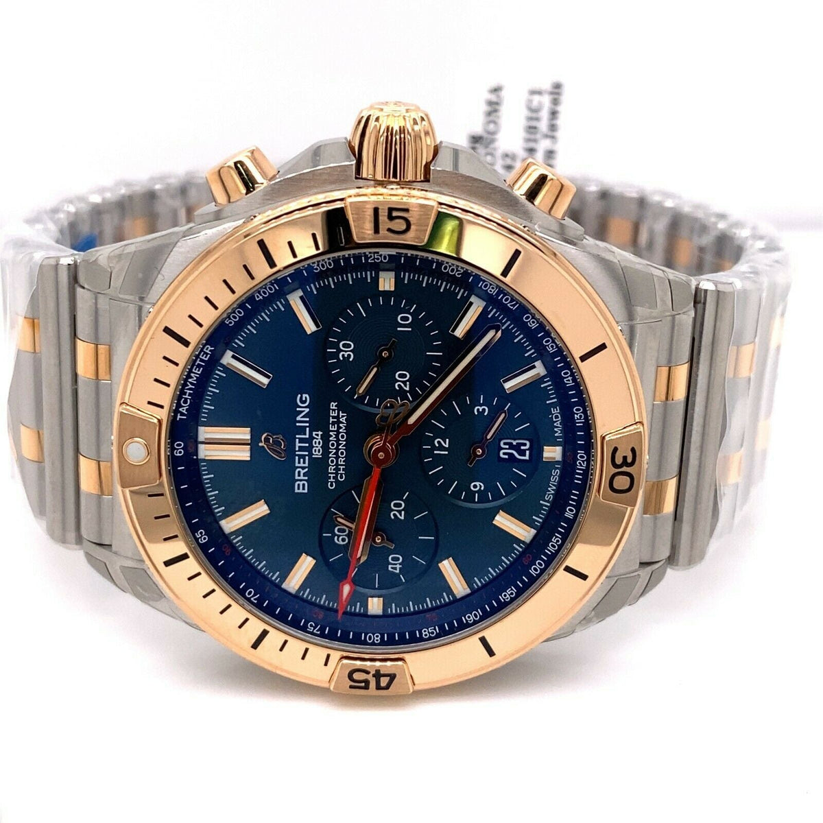 Breitling Chronomat B01-42 42mm Steel & 18k Rose Gold Watch UB0134101C1U1