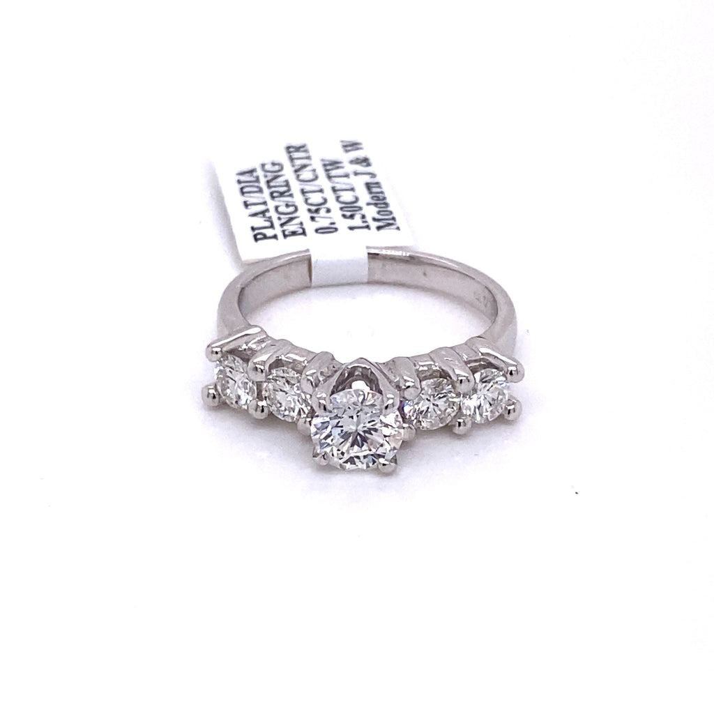Platinum 1.50 CT Diamond Engagement Ring