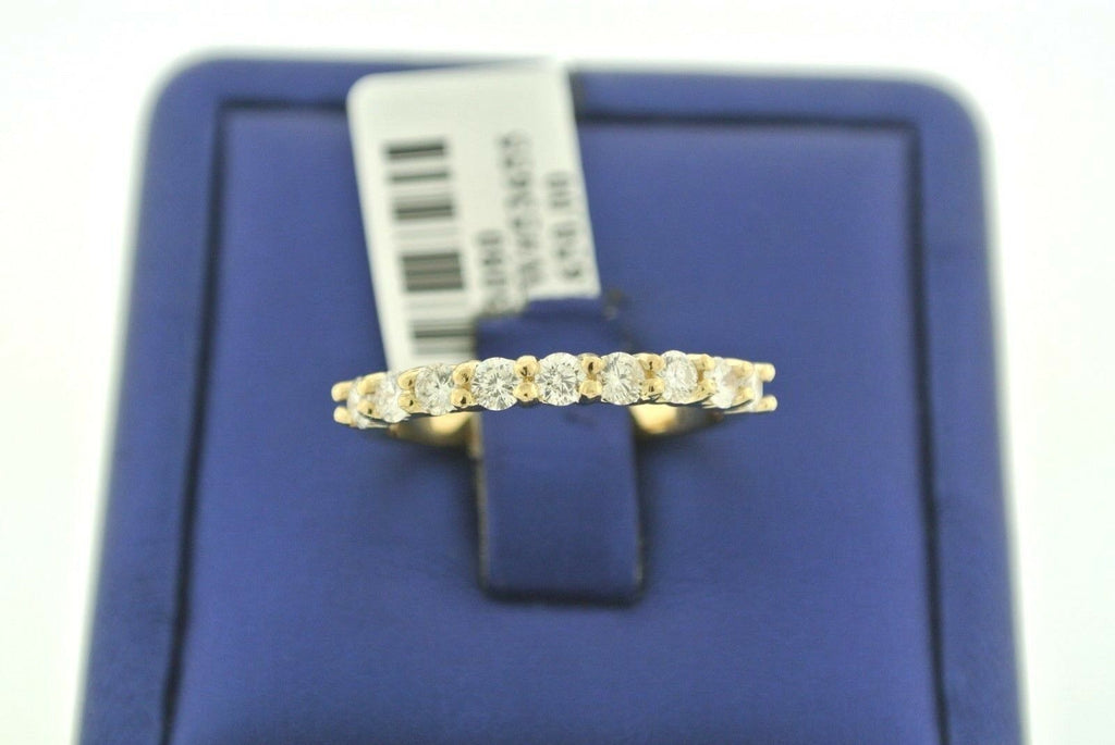 14k Yellow Gold 0.75 CT Diamond Shared Prong Ladies Band