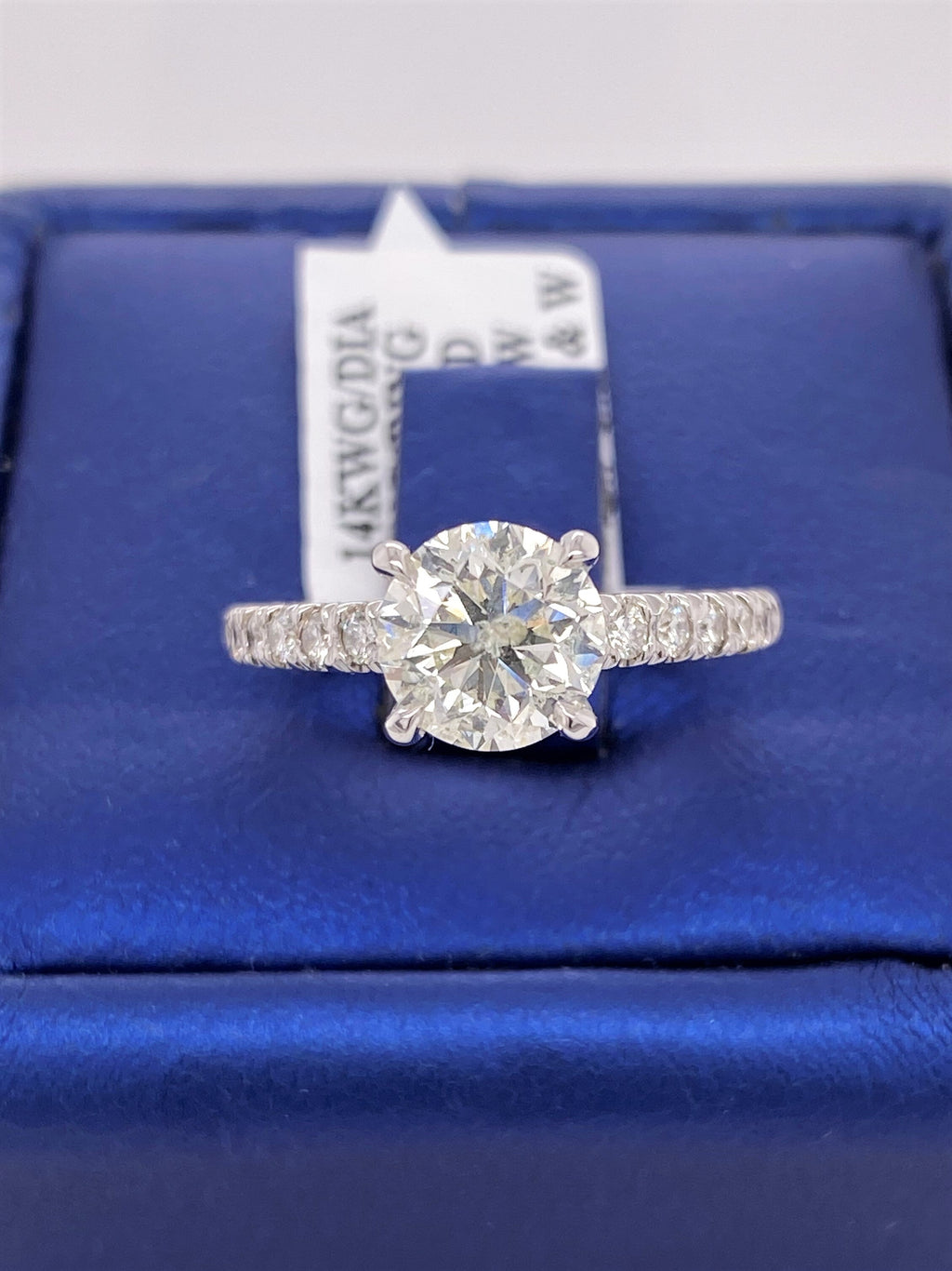 14k White Gold 2.00 CT Diamond Engagement Ring