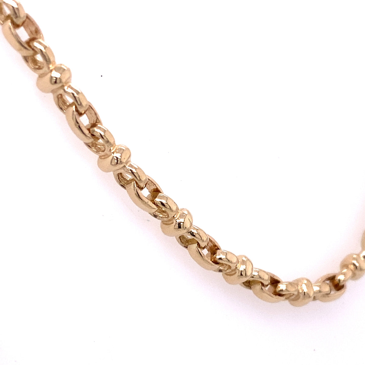14k Yellow Gold Fancy men's Chain Necklace, S106879