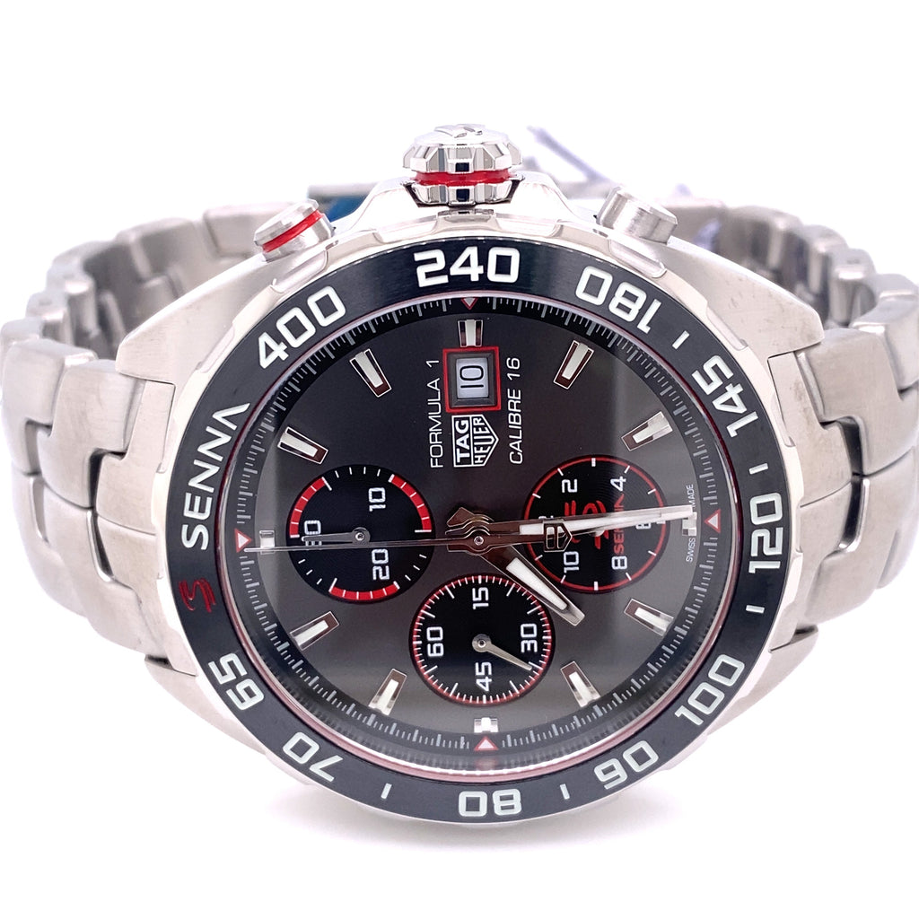 TAG HEUER FORMULA 1 X SENNA AUTOMATIC CHRONOGRAPH, 44MM, CAZ201D.BA0633