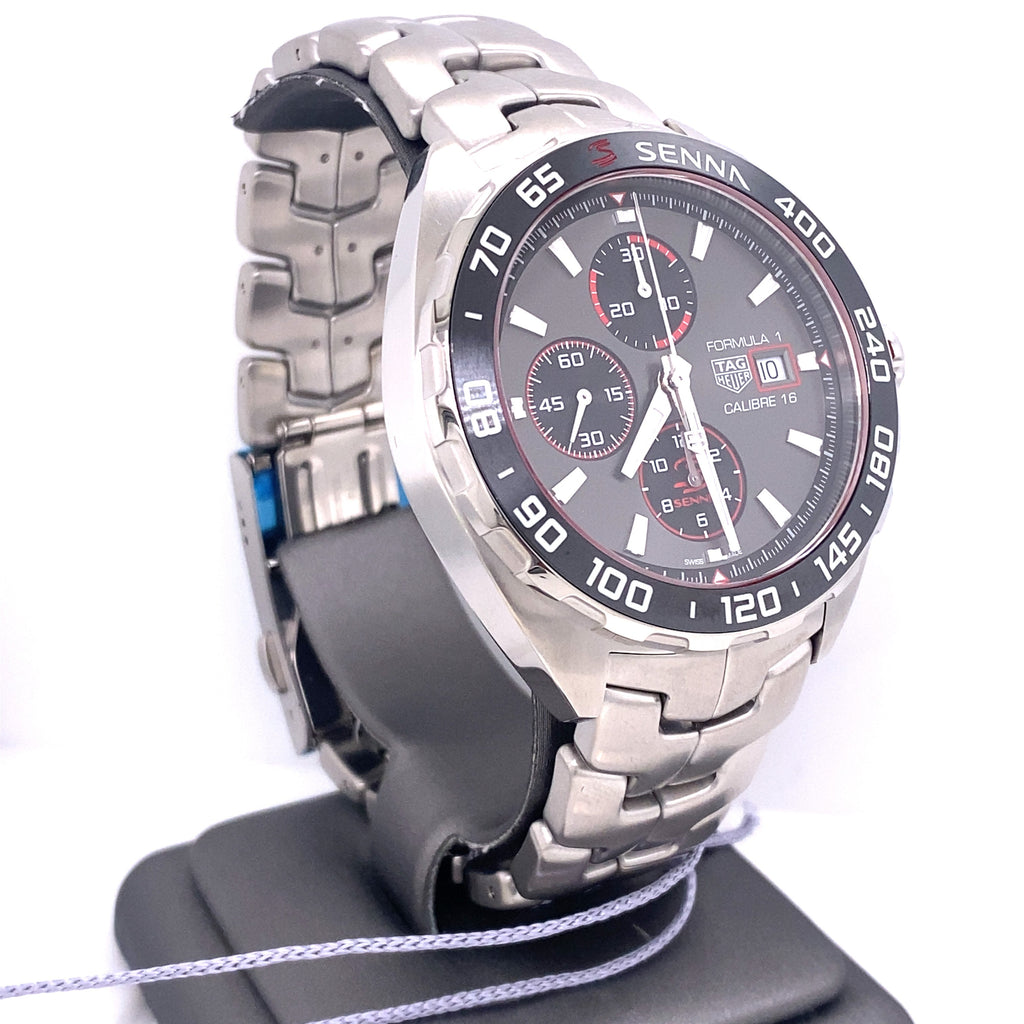 TAG HEUER FORMULA 1 X SENNA AUTOMATIC CHRONOGRAPH, 44MM, CAZ201D.BA0633