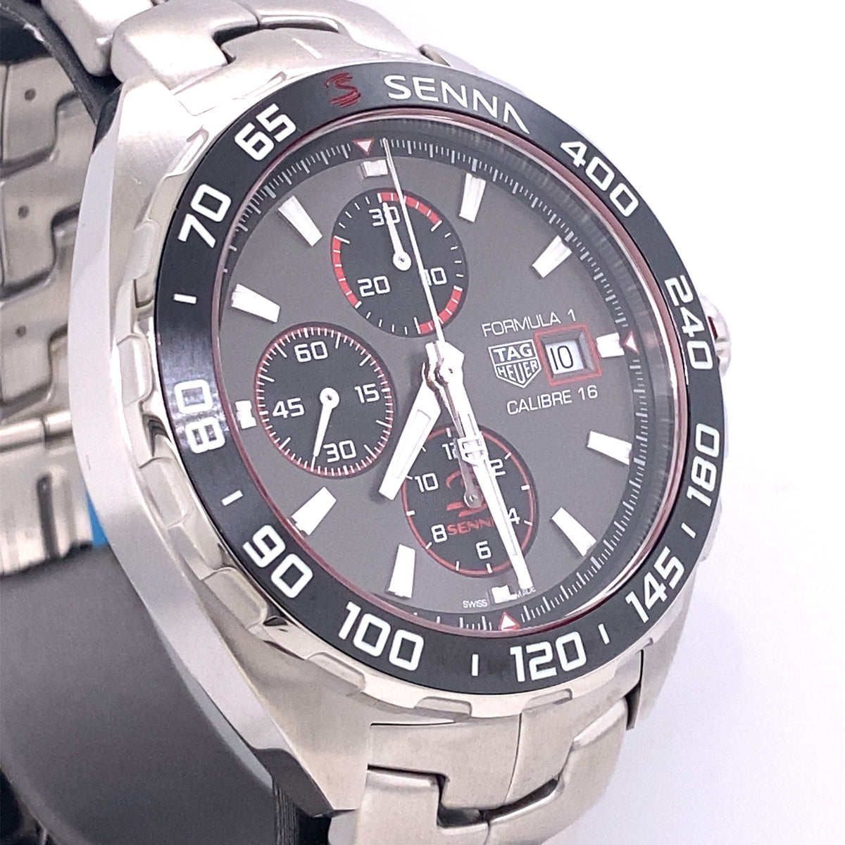 TAG HEUER FORMULA 1 X SENNA AUTOMATIC CHRONOGRAPH, 44MM, CAZ201D.BA0633