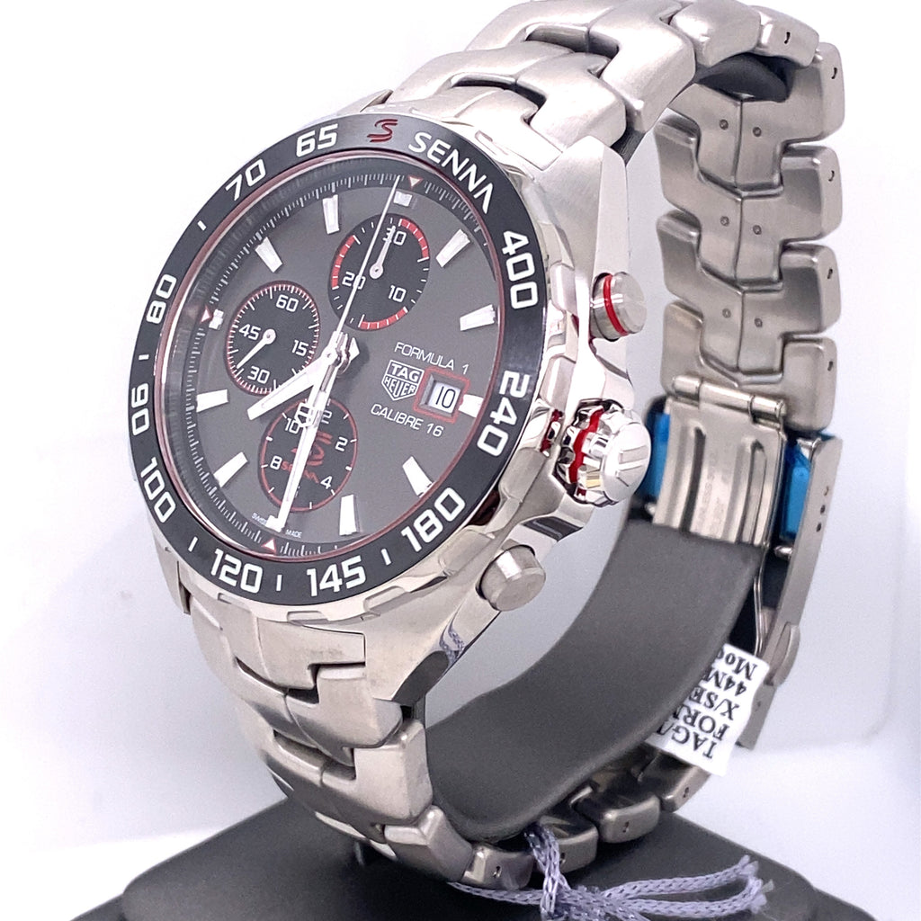 TAG HEUER FORMULA 1 X SENNA AUTOMATIC CHRONOGRAPH, 44MM, CAZ201D.BA0633
