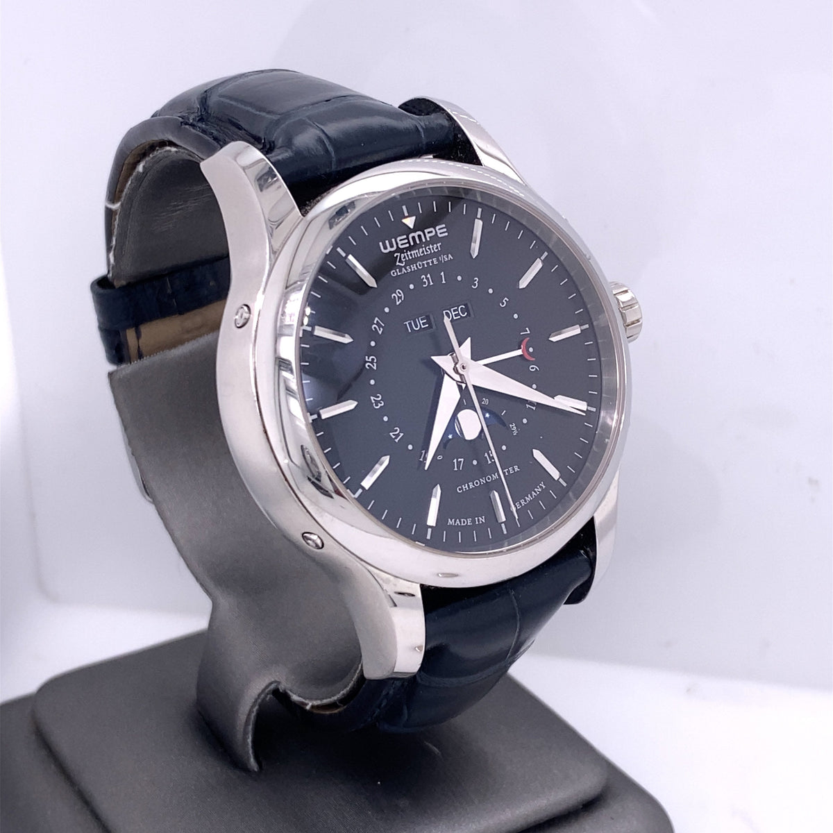 Zeitmeister Classic Moon Phase and Full Calendar 42mm Watch, WM350002