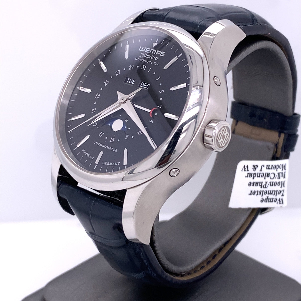 Zeitmeister Classic Moon Phase and Full Calendar 42mm Watch, WM350002