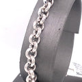 14k White Gold Ladies Chain Bracelet, S107010
