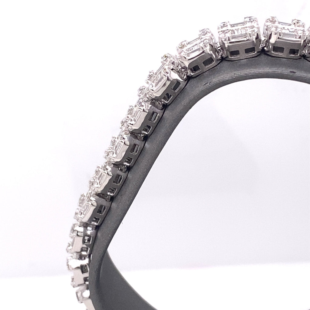 14k White Gold 9.50 CT Diamond Tennis Bracelet, S107016