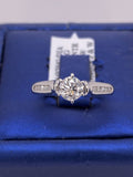 14k White Gold 0.75 CT Diamond Engagement Ring