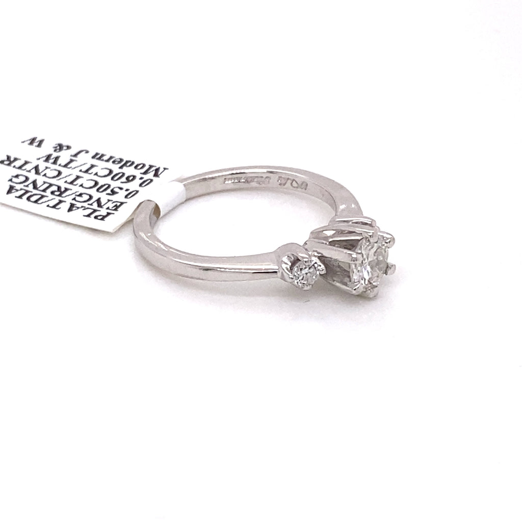 Platinum 0.60 CT Diamond Engagement Ring