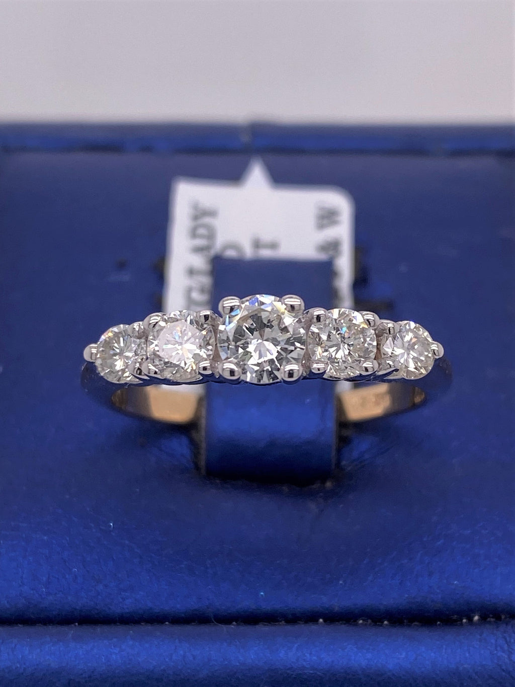 14k Yellow Gold 1.00 CT Diamond Ladies Band