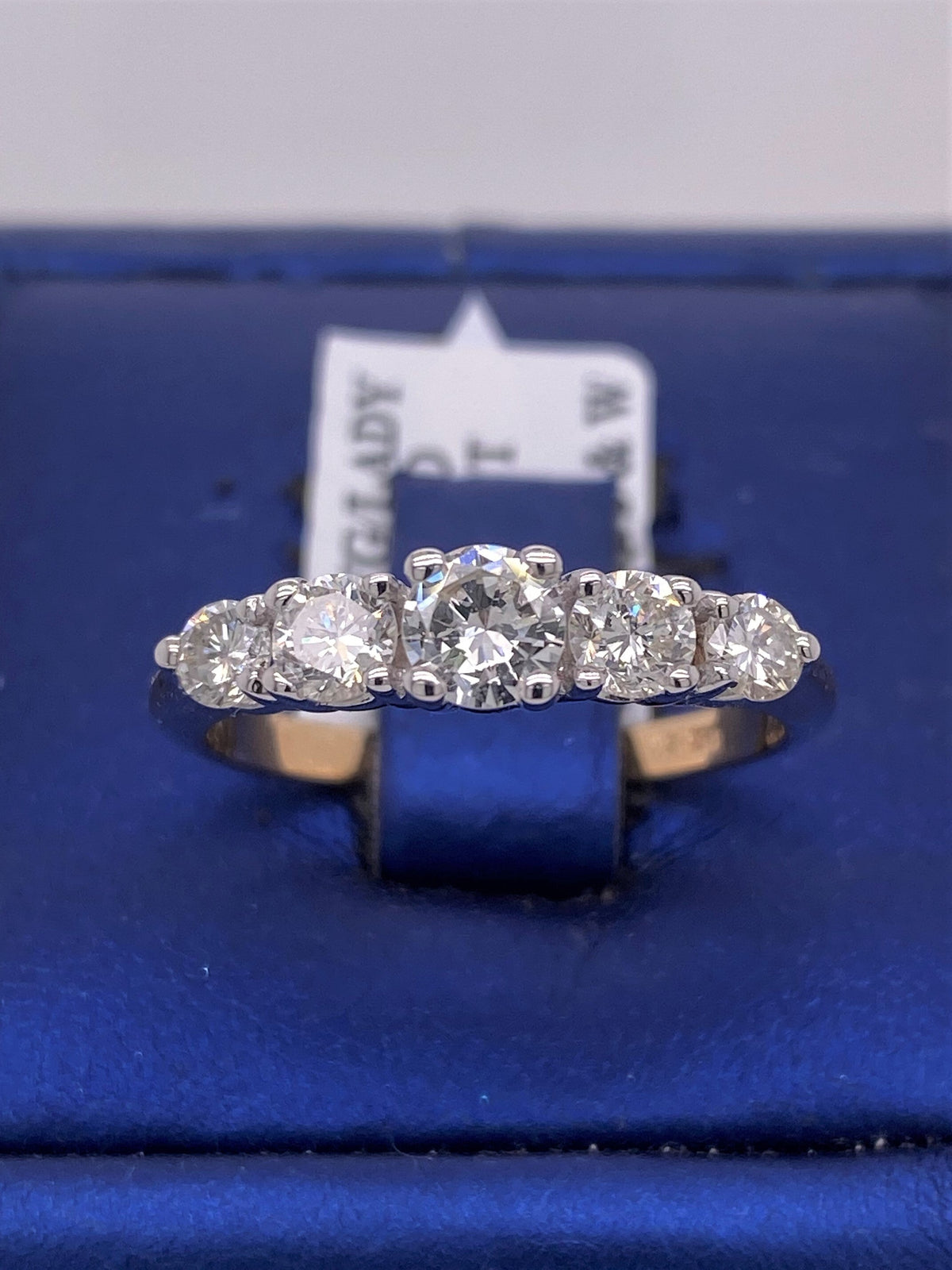 14k Yellow Gold 1.00 CT Diamond Ladies Band