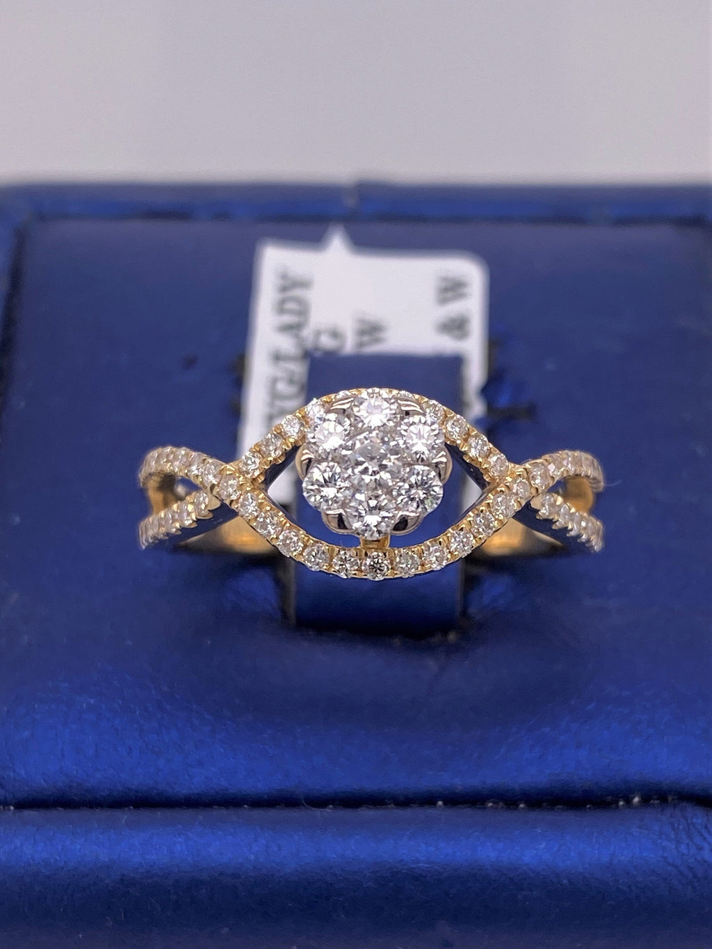 14k Yellow Gold 1.00 CT Diamond Ladies Ring