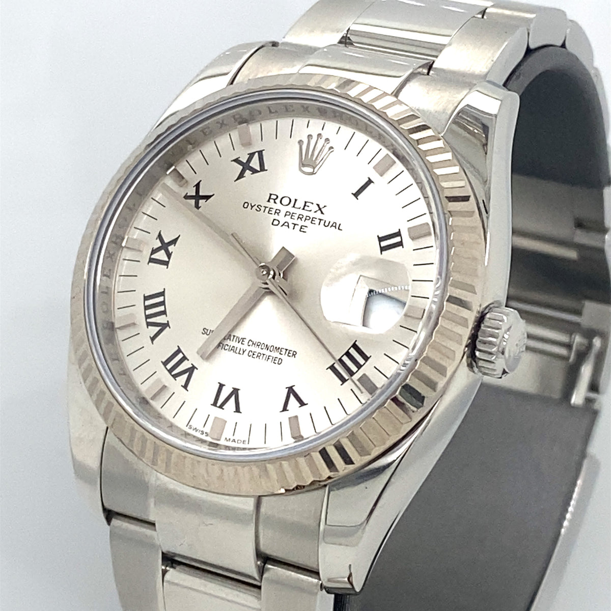 Pre-Owned Rolex Oyster Perpetual Date 34mm Steel Automatic Watch, 115234 philadelphia