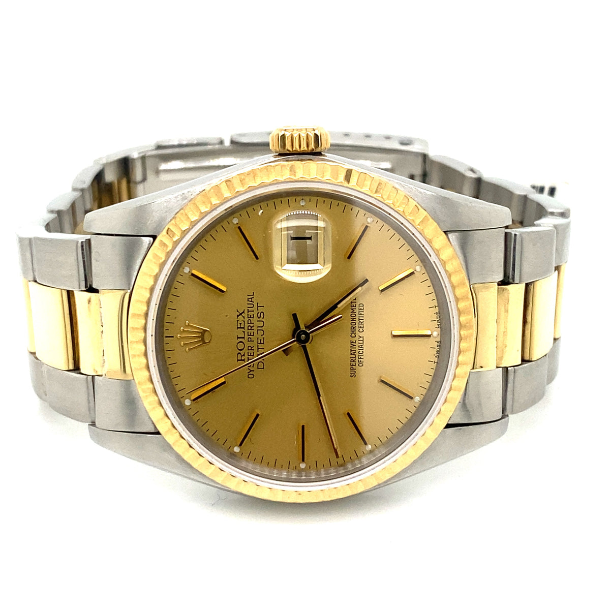 Pre-owned Rolex Datejust 18k Gold & Steel Oyster 36mm Watch, 16013 philadelphia