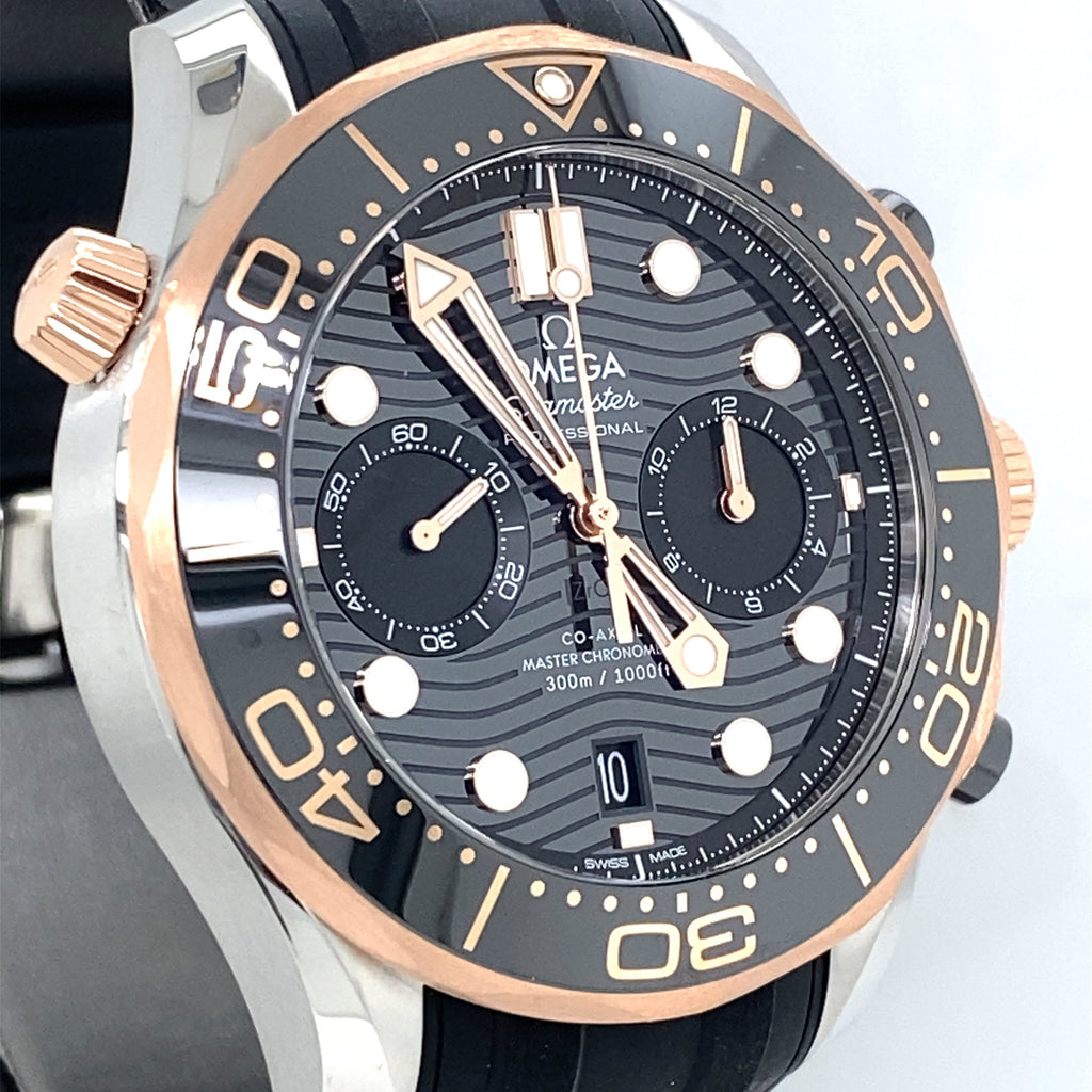 Omega Seamaster Diver 300 Co-Axil Master Steel & Gold 44mm Watch, 21022445101001