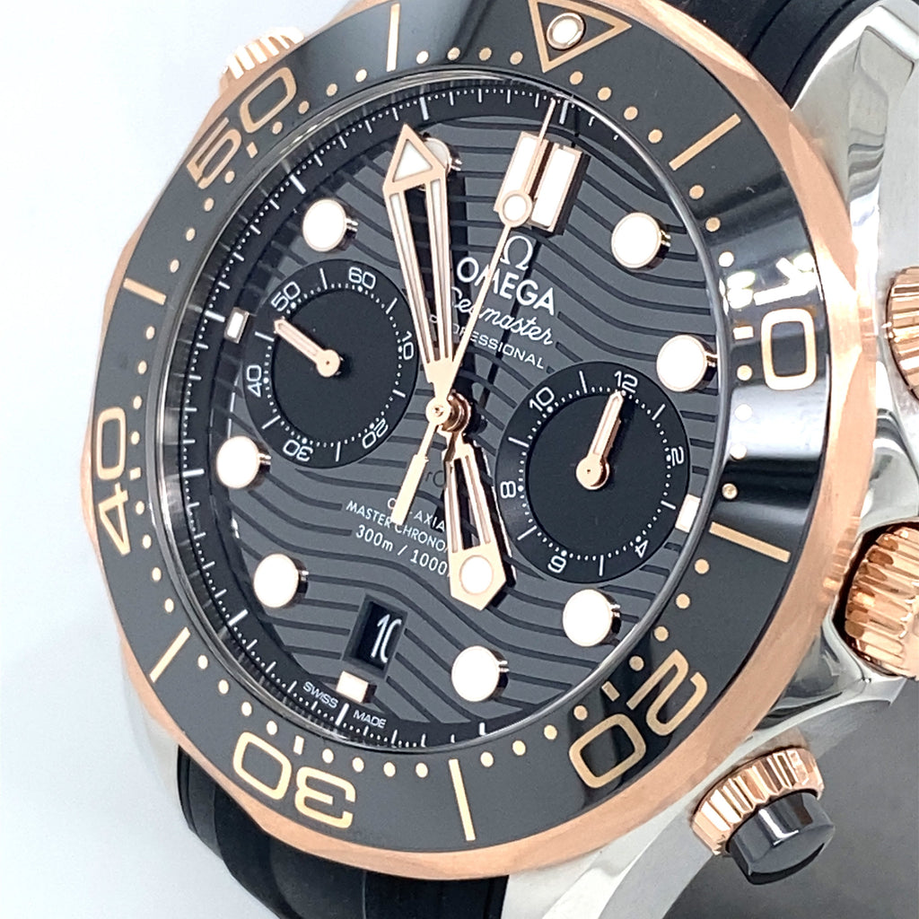 Omega Seamaster Diver 300 Co-Axil Master Steel & Gold 44mm Watch, 21022445101001