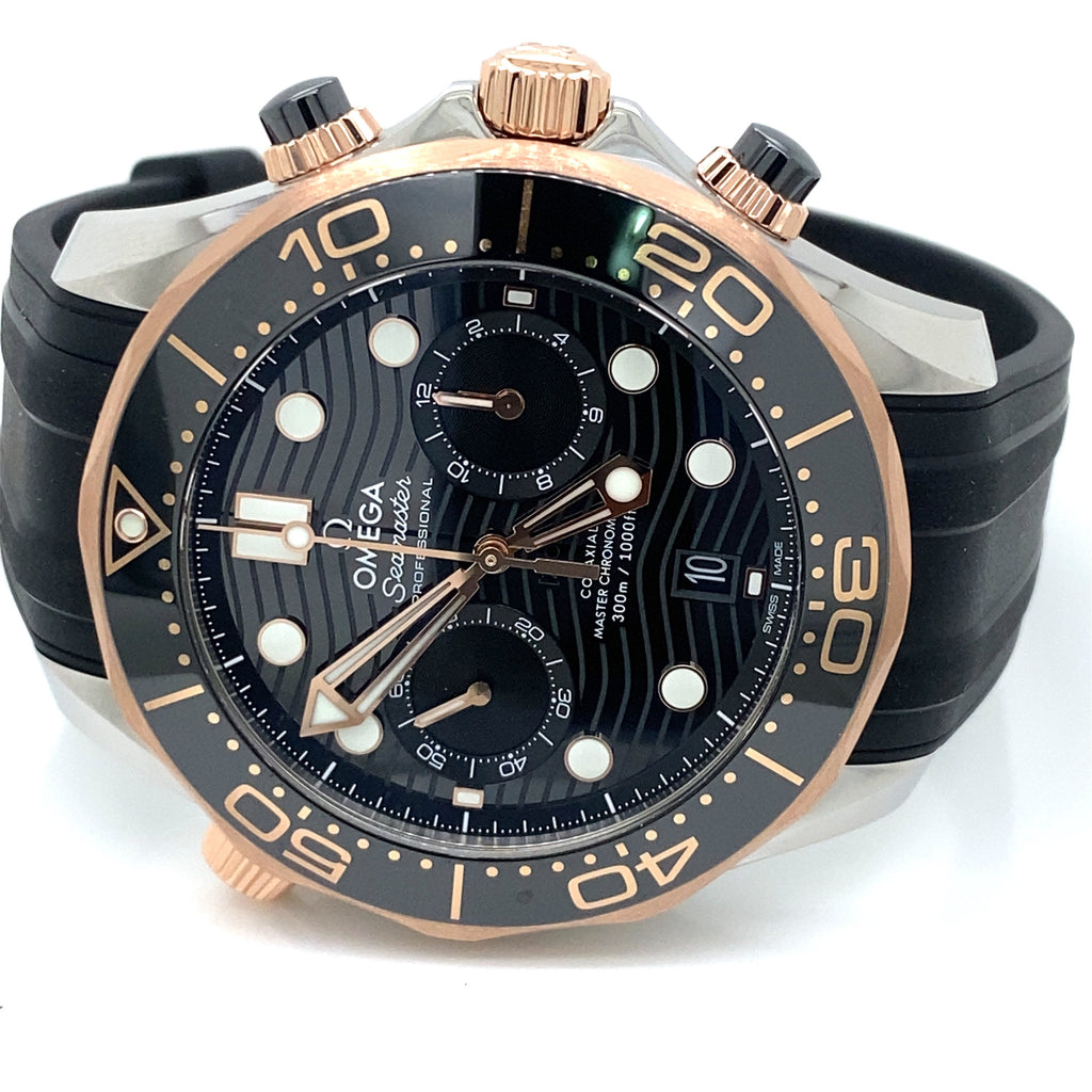 Omega Seamaster Diver 300 Co-Axil Master Steel & Gold 44mm Watch, 21022445101001