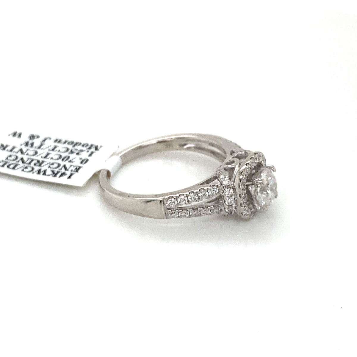14k White Gold 1.25 CT Diamond Engagement Ring