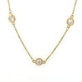 14k Yellow Gold 1.95 CT Diamond By The Yard Necklace, S107121