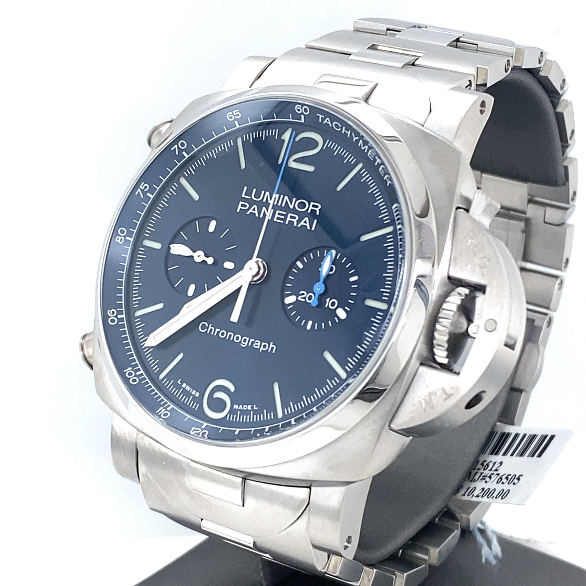 Panerai Luminor Chrono Steel Automatic 44m Watch, PAM01110 - PAM 1110