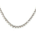 14K White Gold 6.50 CT Diamond Tennis Necklace, S15614
