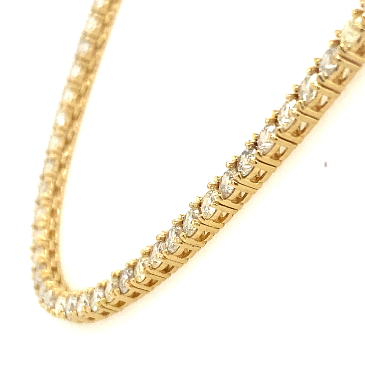 14k Yellow Gold 26CT Diamond Tennis Necklace, S107160