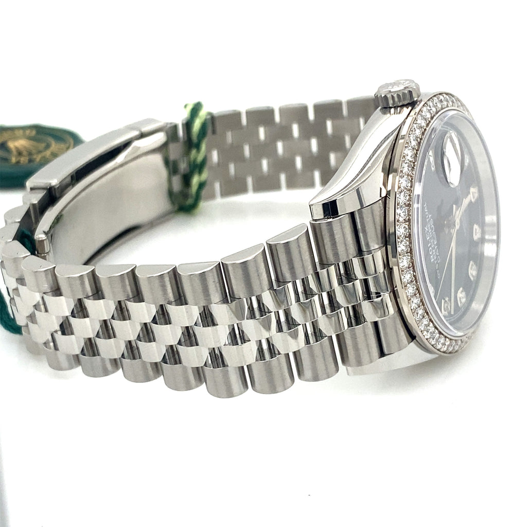 Pre-Owned Rolex Datejust Blue Dial,Steel & White Gold 36mm Watch,126284RBR philadelphia