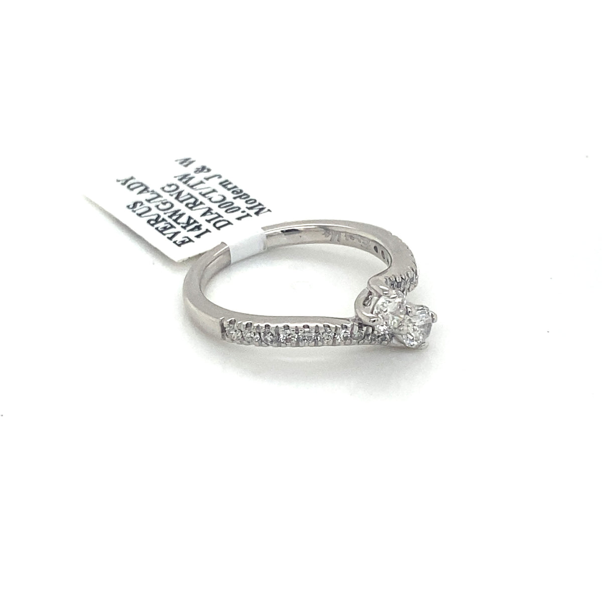 14k White Gold Ever US 1.00 CT Diamond Ring