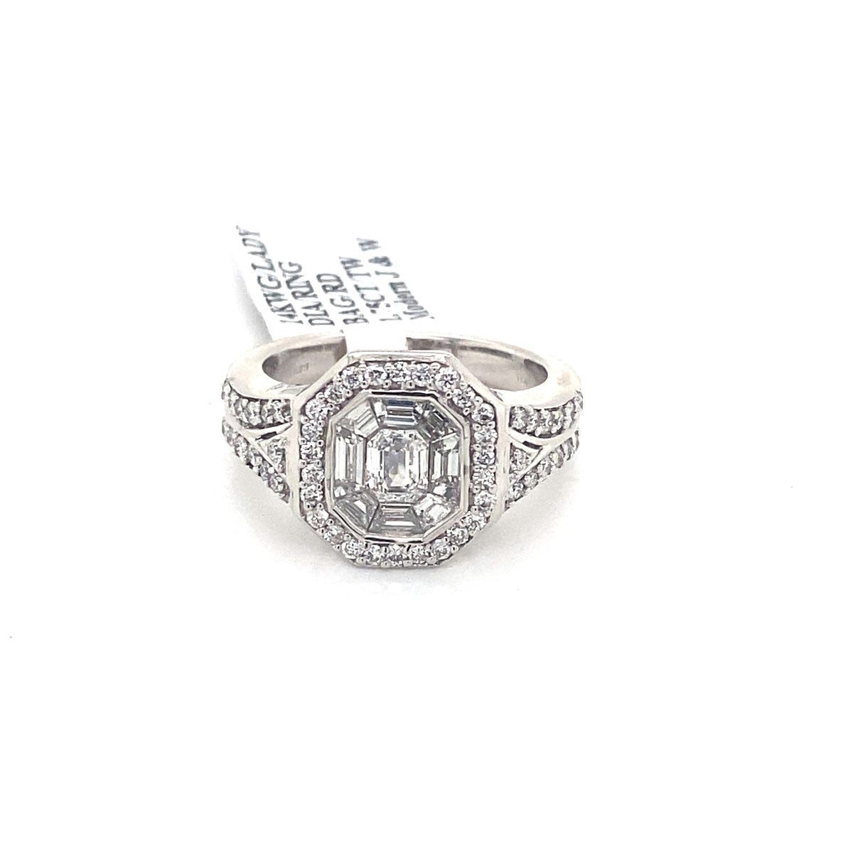 14k White Gold 1.75 CT Diamond Engagement Ring