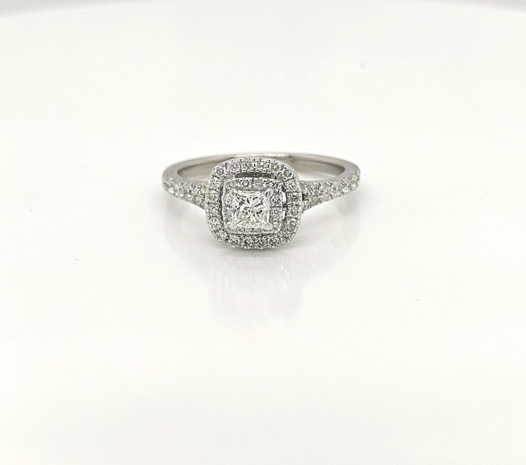 Neil Lane 14K White Gold 1.00 CT Diamond Princess Engagement Ring