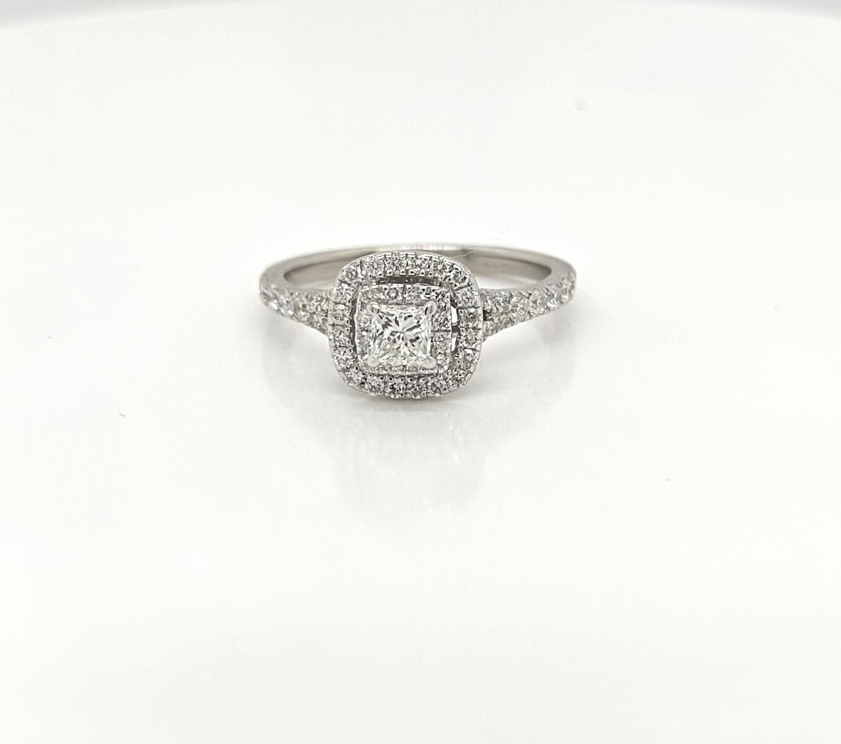 Neil Lane 14K White Gold 1.00 CT Diamond Princess Engagement Ring