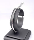14K White Gold 0.35Ct Diamond Bangle Bracelet