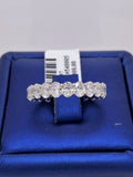 18k White Gold 4.50 CT Oval Shape Diamond Eternity Band, 5.5g, Size 8