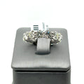 Platinum 7.50CT Diamond Shared Prong Eternity Band, 8.5gm, Size 6.75