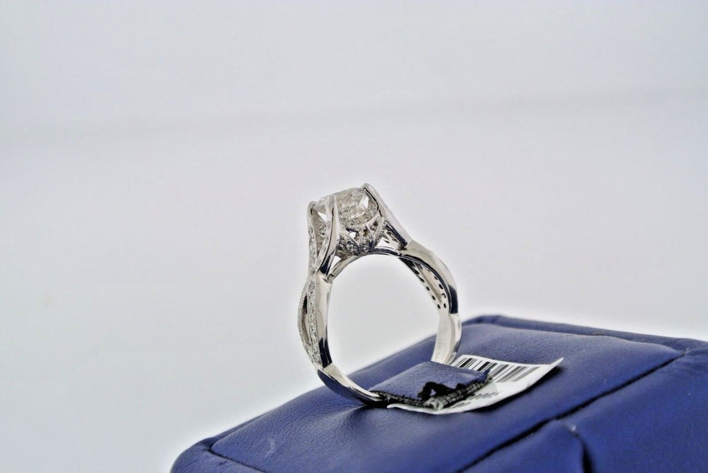 14k White Gold 2.50 CT Diamond Engagement Ring, Size 6.25, 4.6gm
