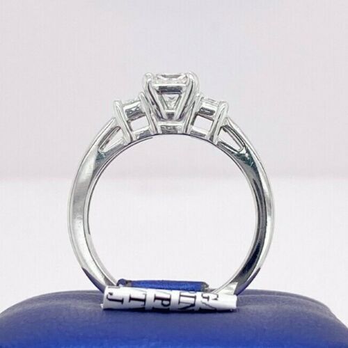 14k White Gold 1.00 CT Diamond Engagement Ring, 4gm, Size 7,