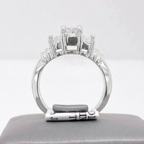 Platinum 0.75 CT Diamond Past Present Future Engagement Ring, 7gm,