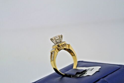 18k Yellow Gold 2.00 CT Diamond Engagement Ring, Size 6.5, 5.8gm