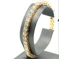 14k Yellow Gold 16.50 CT Diamond Tennis Ladies Bracelet, 27.8g, 7.25", S15705