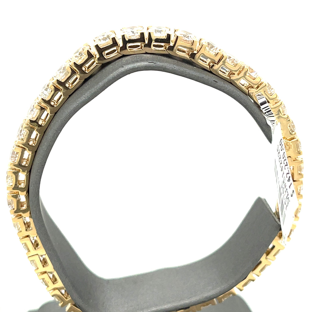 14k Yellow Gold 16.50 CT Diamond Tennis Ladies Bracelet, 27.8g, 7.25", S15705